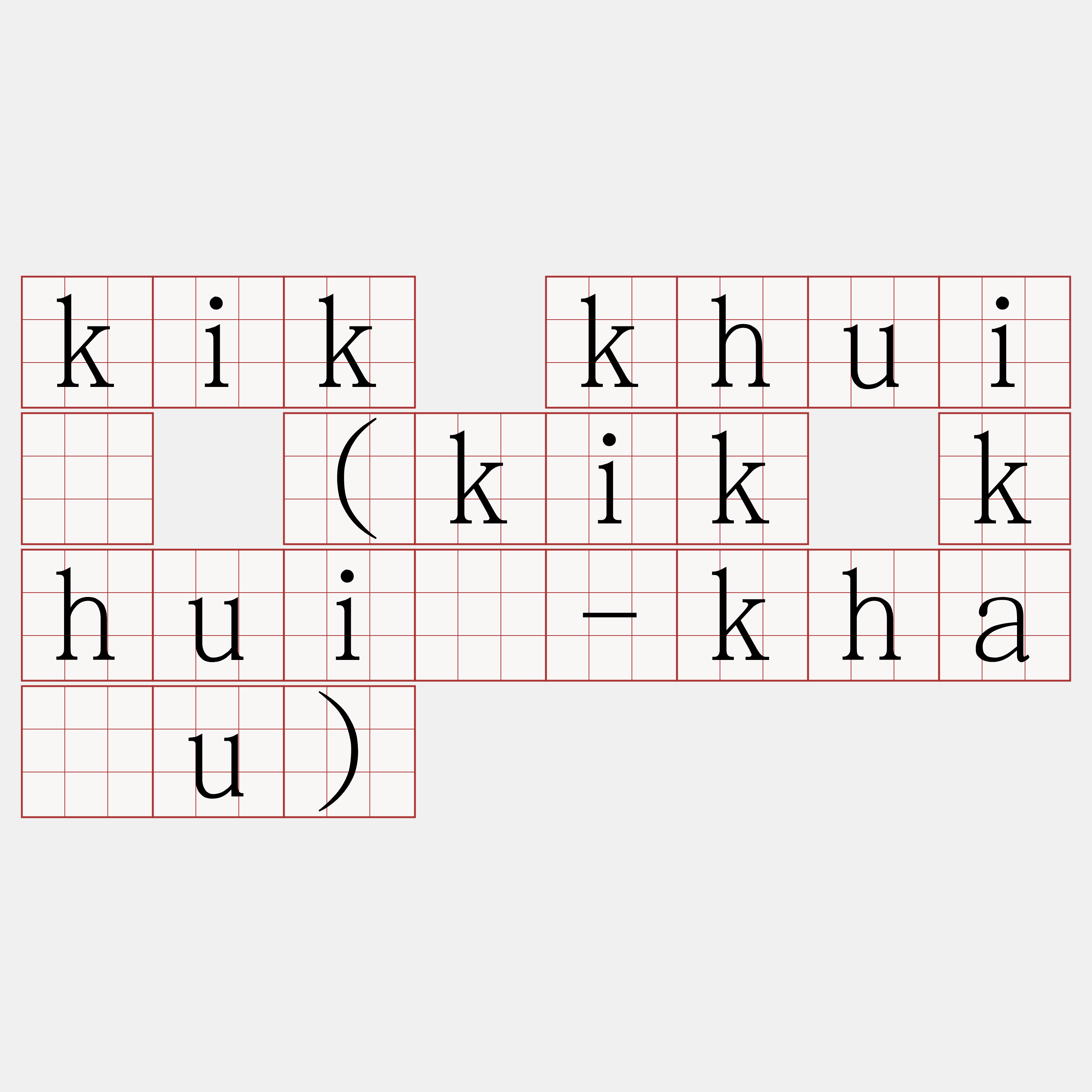 kik khuì (kik khuì-kháu)